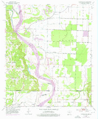 Download a high-resolution, GPS-compatible USGS topo map for Doddridge SE, AR (1976 edition)