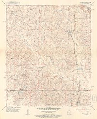 Download a high-resolution, GPS-compatible USGS topo map for Doddridge, AR (1953 edition)