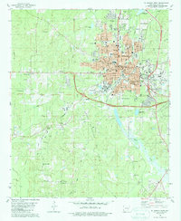 Download a high-resolution, GPS-compatible USGS topo map for El Dorado West, AR (1987 edition)