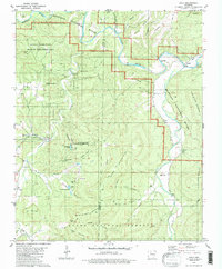 Download a high-resolution, GPS-compatible USGS topo map for Eula, AR (1986 edition)