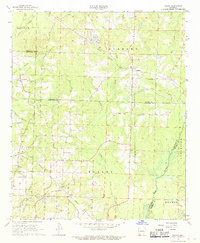 preview thumbnail of historical topo map of Lafayette County, AR in 1968