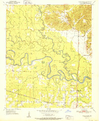 Download a high-resolution, GPS-compatible USGS topo map for Falls Chapel, AR (1951 edition)