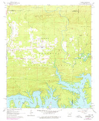 Download a high-resolution, GPS-compatible USGS topo map for Fannie, AR (1977 edition)