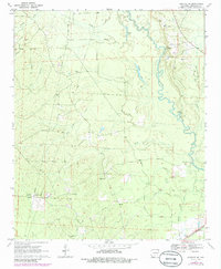 preview thumbnail of historical topo map of Cleveland County, AR in 1970