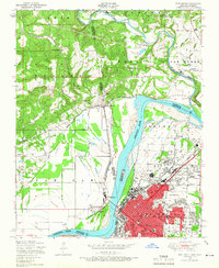 Download a high-resolution, GPS-compatible USGS topo map for Fort Smith, AR (1966 edition)