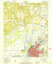 preview thumbnail of historical topo map of Fort Smith, AR in 1951