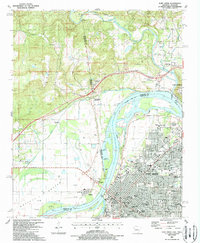 Download a high-resolution, GPS-compatible USGS topo map for Fort Smith, AR (1988 edition)