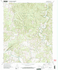 preview thumbnail of historical topo map of Madison County, AR in 1973