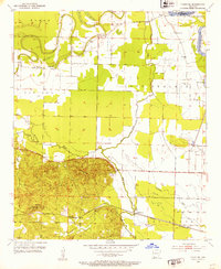 Download a high-resolution, GPS-compatible USGS topo map for Fouke NE, AR (1953 edition)