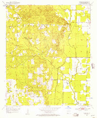 Download a high-resolution, GPS-compatible USGS topo map for Fouke SE, AR (1957 edition)