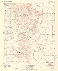 Download a high-resolution, GPS-compatible USGS topo map for Fouke SE, AR (1953 edition)