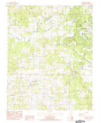 Download a high-resolution, GPS-compatible USGS topo map for Franklin, AR (1984 edition)