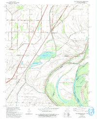 Download a high-resolution, GPS-compatible USGS topo map for Frenchmans Bayou, AR (1993 edition)