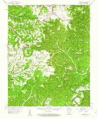 Download a high-resolution, GPS-compatible USGS topo map for Garfield, AR (1963 edition)