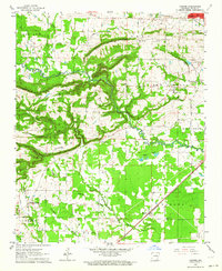 Download a high-resolution, GPS-compatible USGS topo map for Garner, AR (1964 edition)