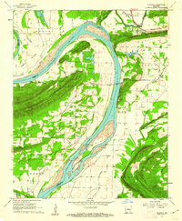 Download a high-resolution, GPS-compatible USGS topo map for Gleason, AR (1962 edition)
