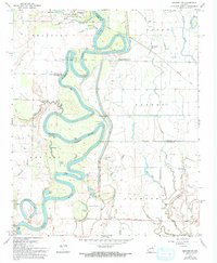 Download a high-resolution, GPS-compatible USGS topo map for Gregory SW, AR (1993 edition)