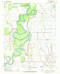 Download a high-resolution, GPS-compatible USGS topo map for Gregory SW, AR (1970 edition)