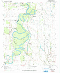 Download a high-resolution, GPS-compatible USGS topo map for Gregory SW, AR (1990 edition)