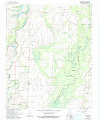 Download a high-resolution, GPS-compatible USGS topo map for Gregory, AR (1993 edition)