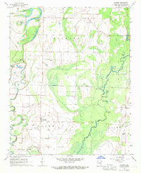 preview thumbnail of historical topo map of Gregory, AR in 1968
