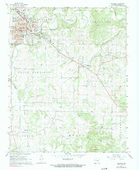1967 Map of Harrison, AR, 1968 Print