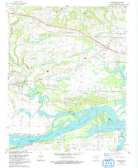 Download a high-resolution, GPS-compatible USGS topo map for Hartman, AR (1993 edition)