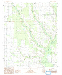 Download a high-resolution, GPS-compatible USGS topo map for Hawkins, AR (1993 edition)