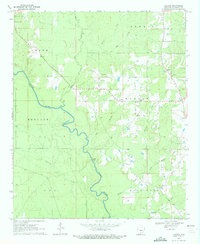 preview thumbnail of historical topo map of Cleveland County, AR in 1970