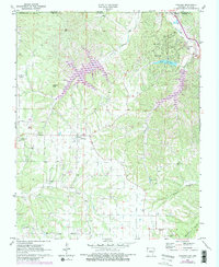 Download a high-resolution, GPS-compatible USGS topo map for Hiwasse, AR (1982 edition)