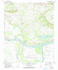 preview thumbnail of historical topo map of Pope County, AR in 1972