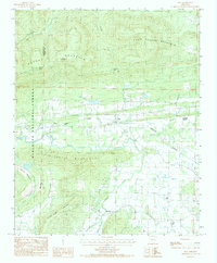 preview thumbnail of historical topo map of Scott County, AR in 1983
