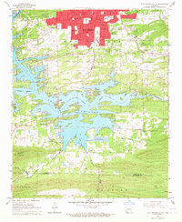 1966 Map of Hot Springs South, 1967 Print