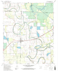 Download a high-resolution, GPS-compatible USGS topo map for Humphrey, AR (1984 edition)