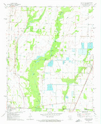 preview thumbnail of historical topo map of Woodruff County, AR in 1971