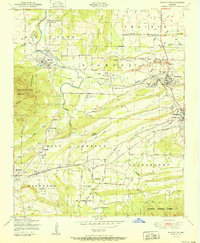 Download a high-resolution, GPS-compatible USGS topo map for Huntington, AR (1951 edition)