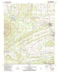 Download a high-resolution, GPS-compatible USGS topo map for Huntington, AR (1988 edition)