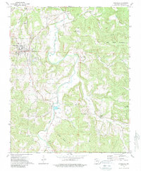 Download a high-resolution, GPS-compatible USGS topo map for Huntsville, AR (1989 edition)