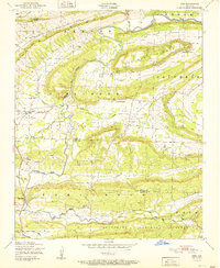 preview thumbnail of historical topo map of Logan County, AR in 1951