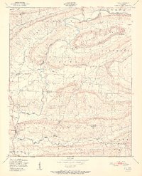preview thumbnail of historical topo map of Logan County, AR in 1951