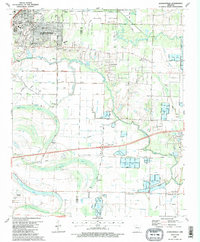Download a high-resolution, GPS-compatible USGS topo map for Jacksonville, AR (1987 edition)