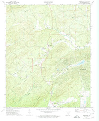 preview thumbnail of historical topo map of Garland County, AR in 1972
