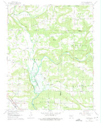 Download a high-resolution, GPS-compatible USGS topo map for Knoxville, AR (1975 edition)