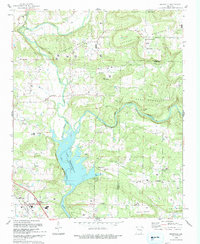 Download a high-resolution, GPS-compatible USGS topo map for Knoxville, AR (1993 edition)