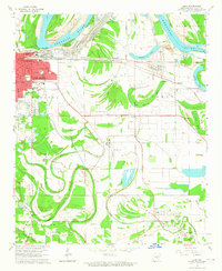 preview thumbnail of historical topo map of Jefferson County, AR in 1964