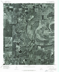 preview thumbnail of historical topo map of Chicot County, AR in 1975