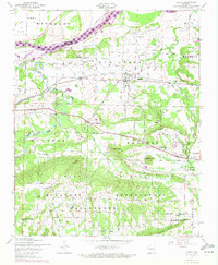 Download a high-resolution, GPS-compatible USGS topo map for Lavaca, AR (1972 edition)