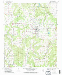 Download a high-resolution, GPS-compatible USGS topo map for Lincoln, AR (1983 edition)