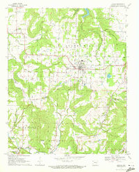 Download a high-resolution, GPS-compatible USGS topo map for Lincoln, AR (1972 edition)