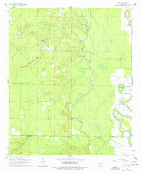 preview thumbnail of historical topo map of Drew County, AR in 1960
